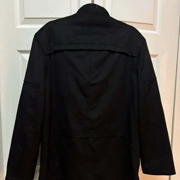 ARMV Military Force Wool Field Jacket Men’s Large Black/Dark Blue NWT - Picture 3 of 7